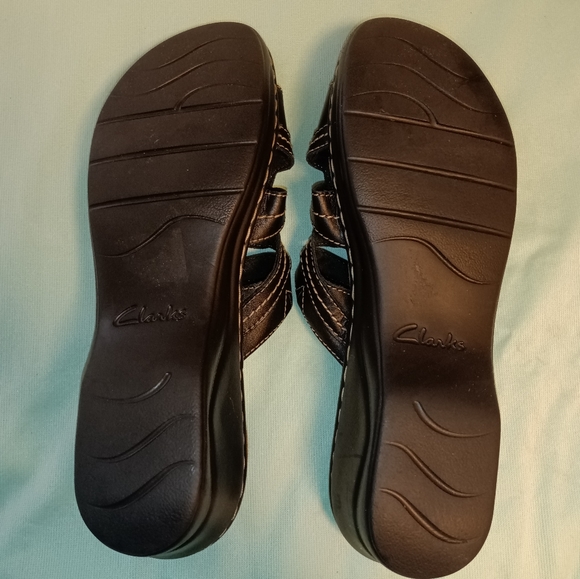 Clarks Collection Cushion Lexi Myrtle Leather Sandals Size 11 Narrow - Picture 9 of 10